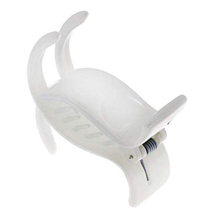 Camila Paris CP2559 French Hair Clip For Women, White, 3 Teeth Ponytail Holder, Girls Hair Claw Clips Jaw Fashion Durable Styling Hair Accessories For Women, Strong Hold No Slip Grip, Made In France