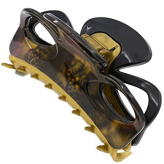 Camila Paris CP3238 French Hair Clip For Women Black And Gold Girls Hair Claw Clips Jaw Fashion Durable And Styling Hair Accessories For Women Strong Hold No Slip Grip Made In France