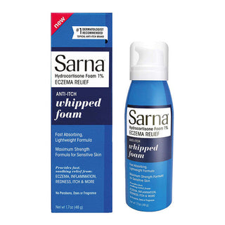 Sarna 1% Hydrocortisone Whipped Foam For Eczema And Itch Relief - 1.7oz
