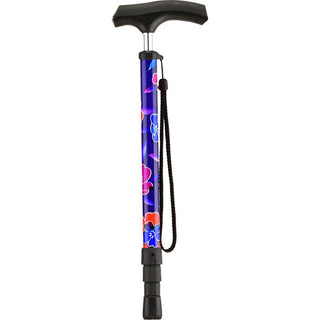 Nova Compact Travel Cane With Strap Maui Flowers 3070MF