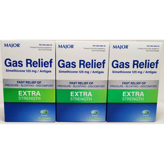 Major Extra Strength Gas Relief – 125 mg (30 Softgels)