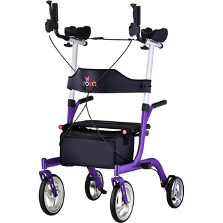 Nova Medical Phoenix Rise UP Rollator, Upright Rolling Walker, Purple
