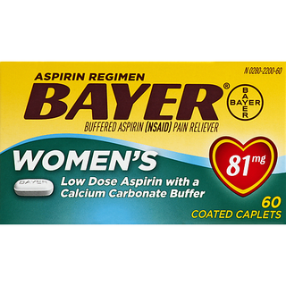 Bayer Aspirin, Women's, Low Dose, 81 Mg, Coated Caplets