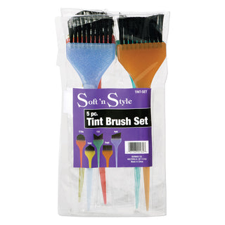 Soft 'N Style 5 Pc. Dye Brush Set TINT-SET Color Brushes