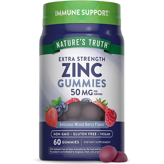 Nature's Truth Zinc, Extra Strength, 50 Mg, Gummies, Natural Mixed Berry Flavor