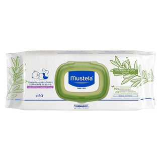 Mustela Baby Cleansing Diaper Wipes with Olive Oil 50ct