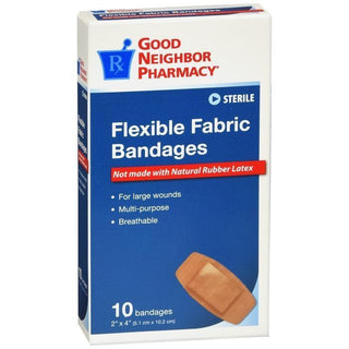 Good Neighbor Pharmacy Bandages Flexible Fabric 2x4 10ct