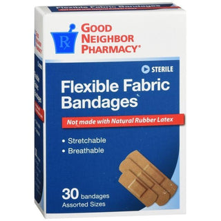 Good Neighbor Pharmacy Bandages Flexible Fabric Assorted 30ct