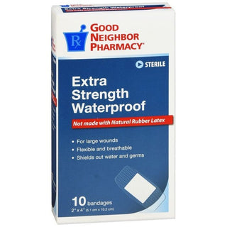 Good Neighbor Pharmacy Bandages Extra Strength Waterproof 2x4 10ct