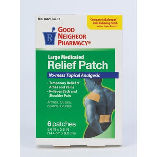 Good Neighbor Pharmacy Large Medicated Pain Relief Patch 6ct