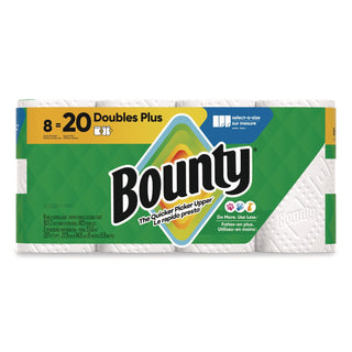 Bounty Select-A-Size Paper Towels, White, 8 Double Plus Rolls