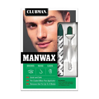 Clubman Manwax Hair Removal Kit – Ears, Nose, Brows & More