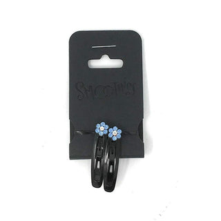 Smoothies Sleep Clips Floral With Gems - Aqua Pr