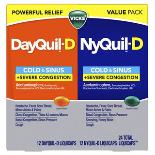 Vicks® DayQuil™ & NyQuil™ Severe Cold & Flu + Congestion