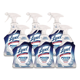 Lysol Power Bathroom Cleaner Spray, Foaming Action, 22 Oz, Fresh Scent