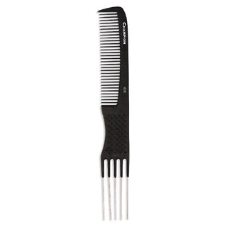 Champion 8" Dual Purpose Lift & Pik Carbon Heat Resistant Comb CC10