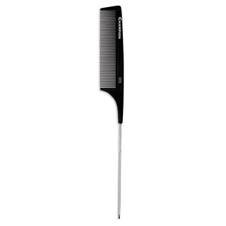 Champion 9-1/4" Pin Tail Fine Teeth Carbon Comb