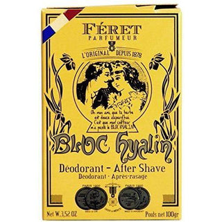 Feret Parfumeur Bloc Hyalin 100% Natural Alum Stone 3.52 Oz