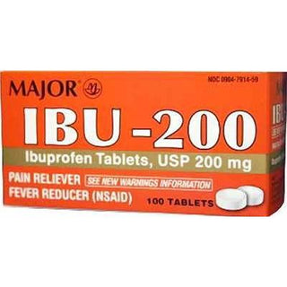 Major® IBU-200 Ibuprofen USP – 200mg – 100 Tablets