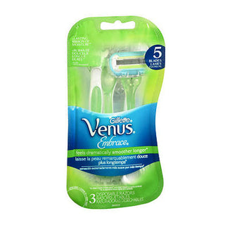 Gillette Venus Embrace Razors, Disposable, 5 Blades