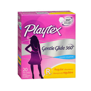 Playtex Gentle Glide 360 Regular Plastic Tampons