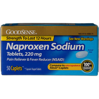Good Sense Naproxen Sodium Pain & Fever Reliever Caplets, 220 Mg
