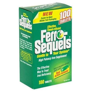 Ferro-Sequels High Potency Iron Supplement 100 Caplets Exp. 4/22
