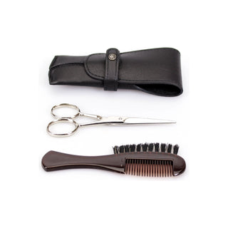 Dovo Beard Care Set In Black Leather Case-  806 011*