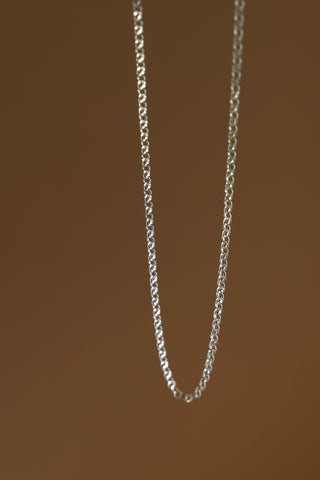 DX - SILVER ROLO CHAIN NECKLACE