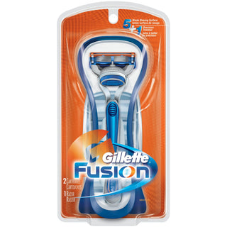 Gillette Fusion Razor & Replacement Cartridges 2 Pc Pack