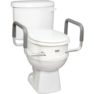 Carex Toilet Seat Elevator With Handles For Elongated Toilets