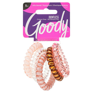 Goody Jelly Bands Elastics, Spiral, All Hair Types