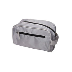 Harry Koenig Grey Microfiber Cosmetic Bag