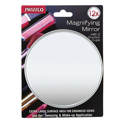 Swissco Perfect Look Suction Cup Mirror 12x