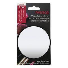 Swissco Suction Cup 15X Magnifying Mirror 3.5 Inch