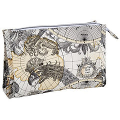 Harry Koenig Cosmetic Bag With Map Pattern