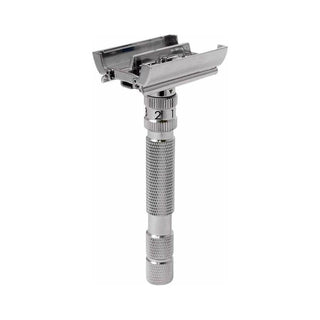 Rockwell Razors Model T Double Edge Razor White Chrome