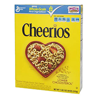Cheerios Cereal, Whole Grain Oat, Gluten Free, Toasted, Family Size