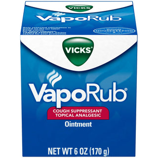 Vicks Vaporub Cough Suppressant Topical Analgesic Ointment - 6 Oz