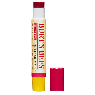 Burt's Bees 100% Natural Origin Moisturizing Lip Shimmer, Rhubarb, 1 Tube, 0.09 Oz