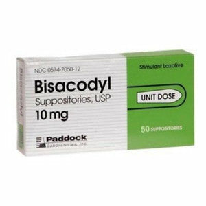 Bisacodyl Paddock 10mg Suppositories Unit Dose