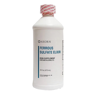 Hi-Tech Pharmacals Ferrous Sulfate 220m/5ml Elixir, 16 Oz