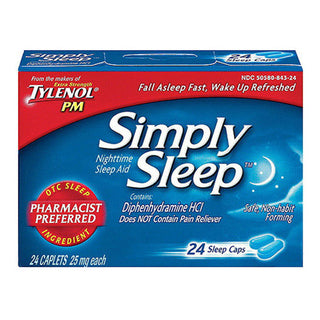 Simply Sleep Nighttime Aid, 25 Mg, Caplets