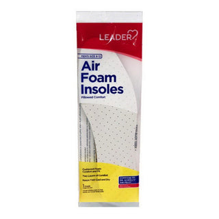 The Leader Insoles Air Foam Men's Size 8-12