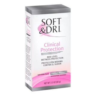 Soft \u0026 Dri And Clinical Protection Antiperspirant Deodorant Solid, Fresh Pomegranate, 2.3 Oz