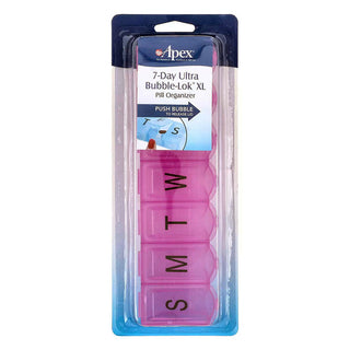 Apex 7-Day Ultra Bubble-Lok XL Pill Organizer