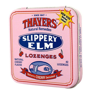 Thayers Slippery Elm, Natural Cherry Flavor, Lozenges