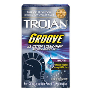 Trojan Groove Condoms, Premium, Latex