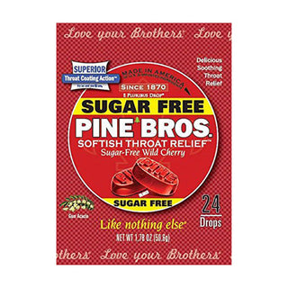 Pine Bros. Throat drops Sugar Free Wild Cherry