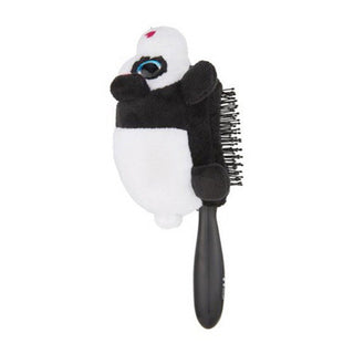 The Wet Brush Detangler Plush Panda Hair Black